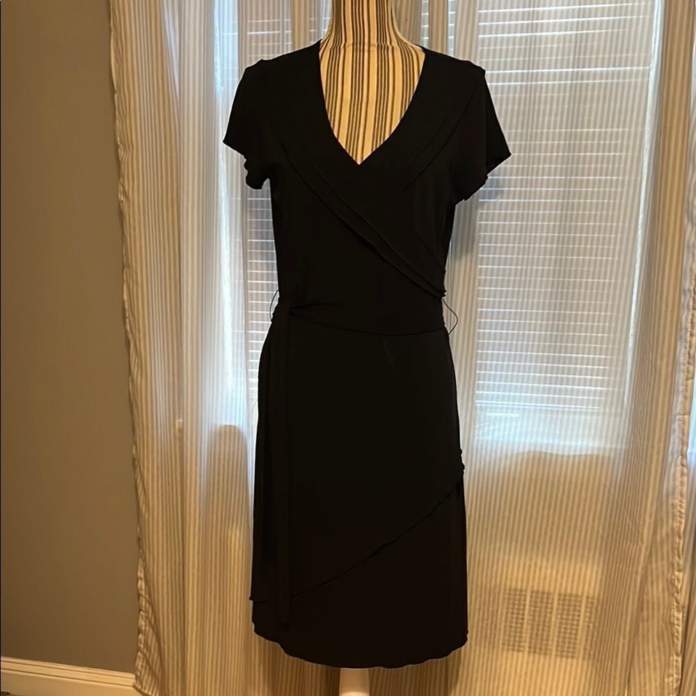 Gap Black Wrap Dress